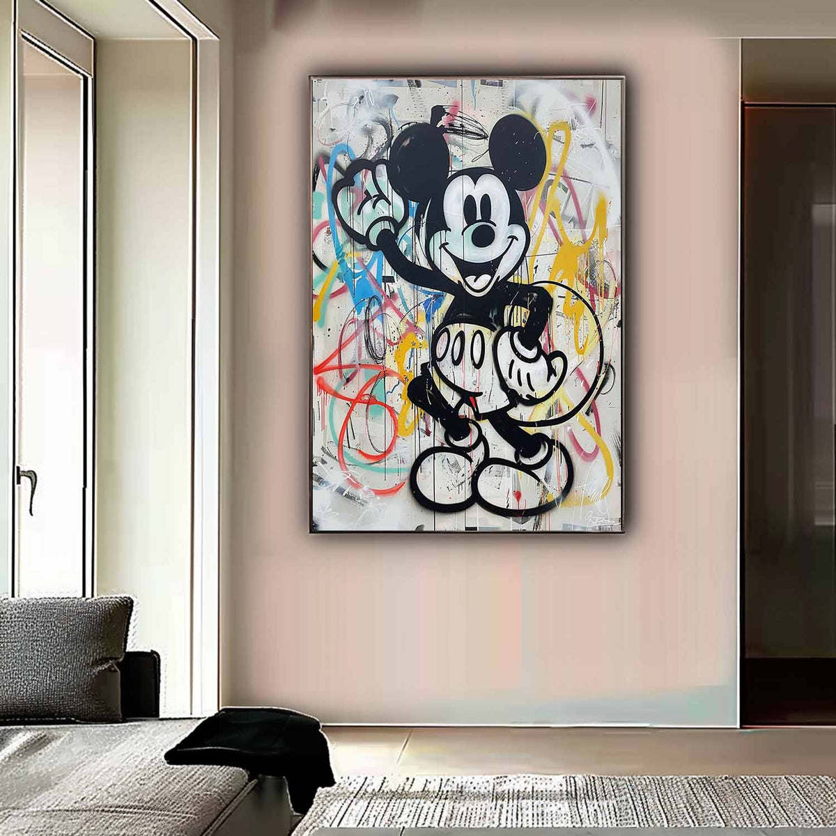Wall Art Abstract Graffiti Whimsical Naive