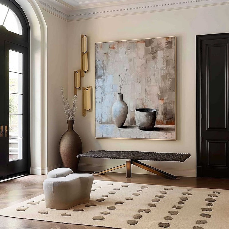 Wall Art Square Wabi-Sabi Still Life Painting
