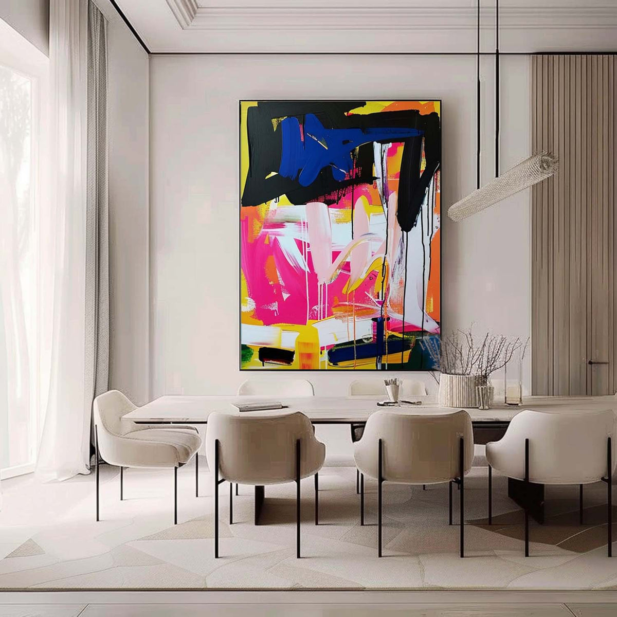 Zadie Colorful Painting Wall Art