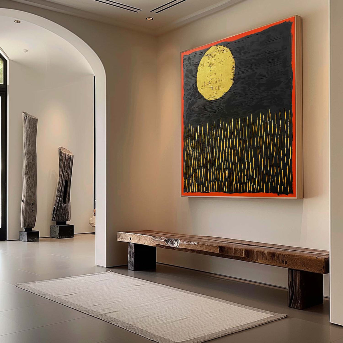 Wall Art Wabi-Sabi Mystical Night Landscape