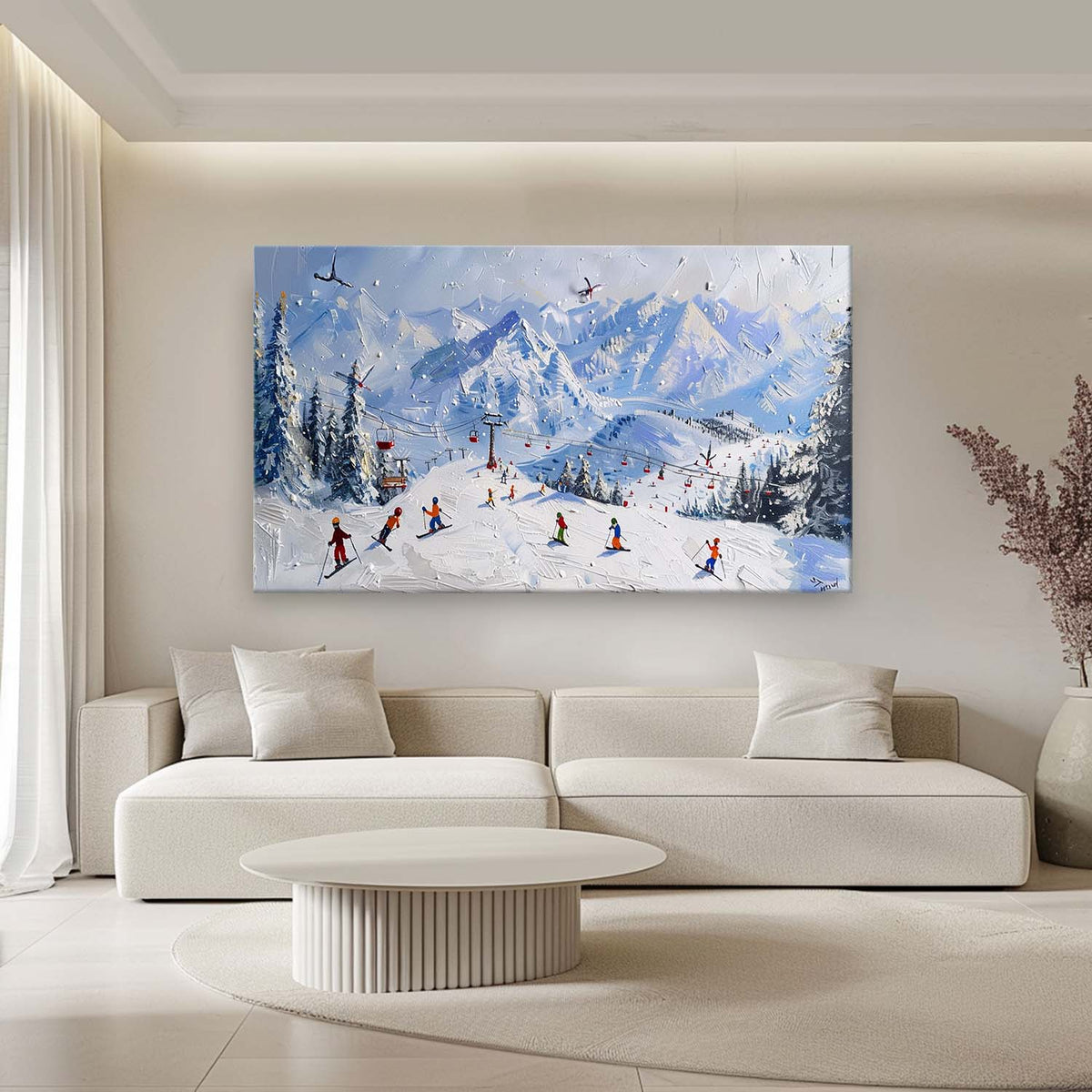 Plaster Art Texture Painting Geometric