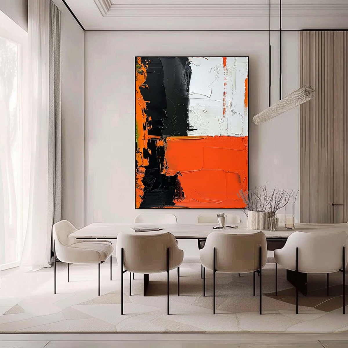 Wall Art Geometric Structure Abstract Block