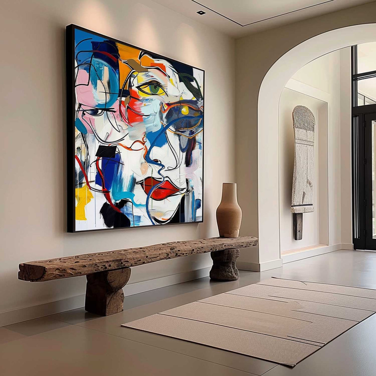 Wall Art Abstract Graffiti Colorful Fashion