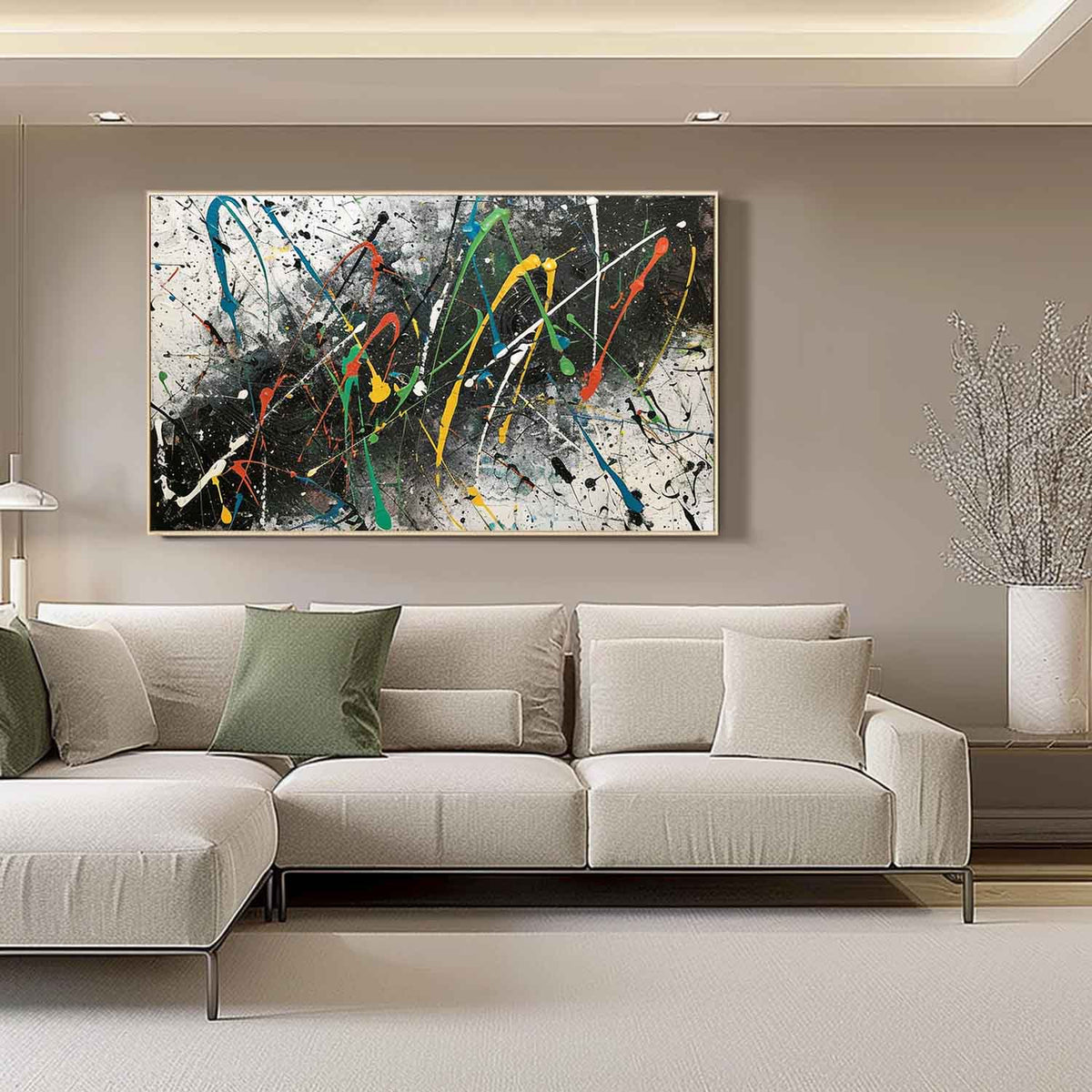 Wall Art Bold Contemporary Abstract Expressionism