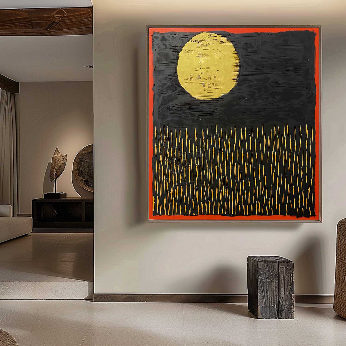 Wall Art Wabi-Sabi Mystical Night Landscape