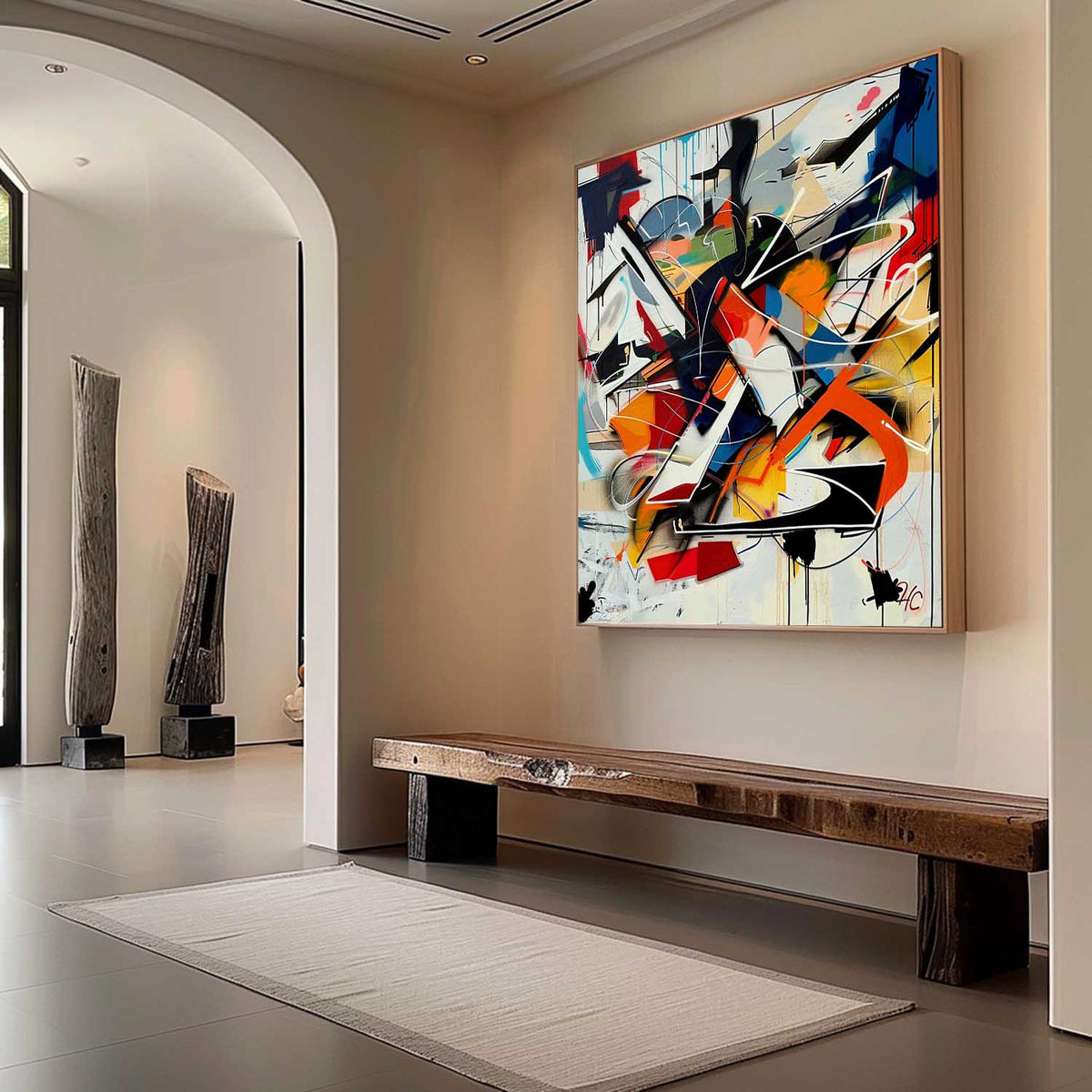 Expressionist Vibrant Color Explosion Painting Modern