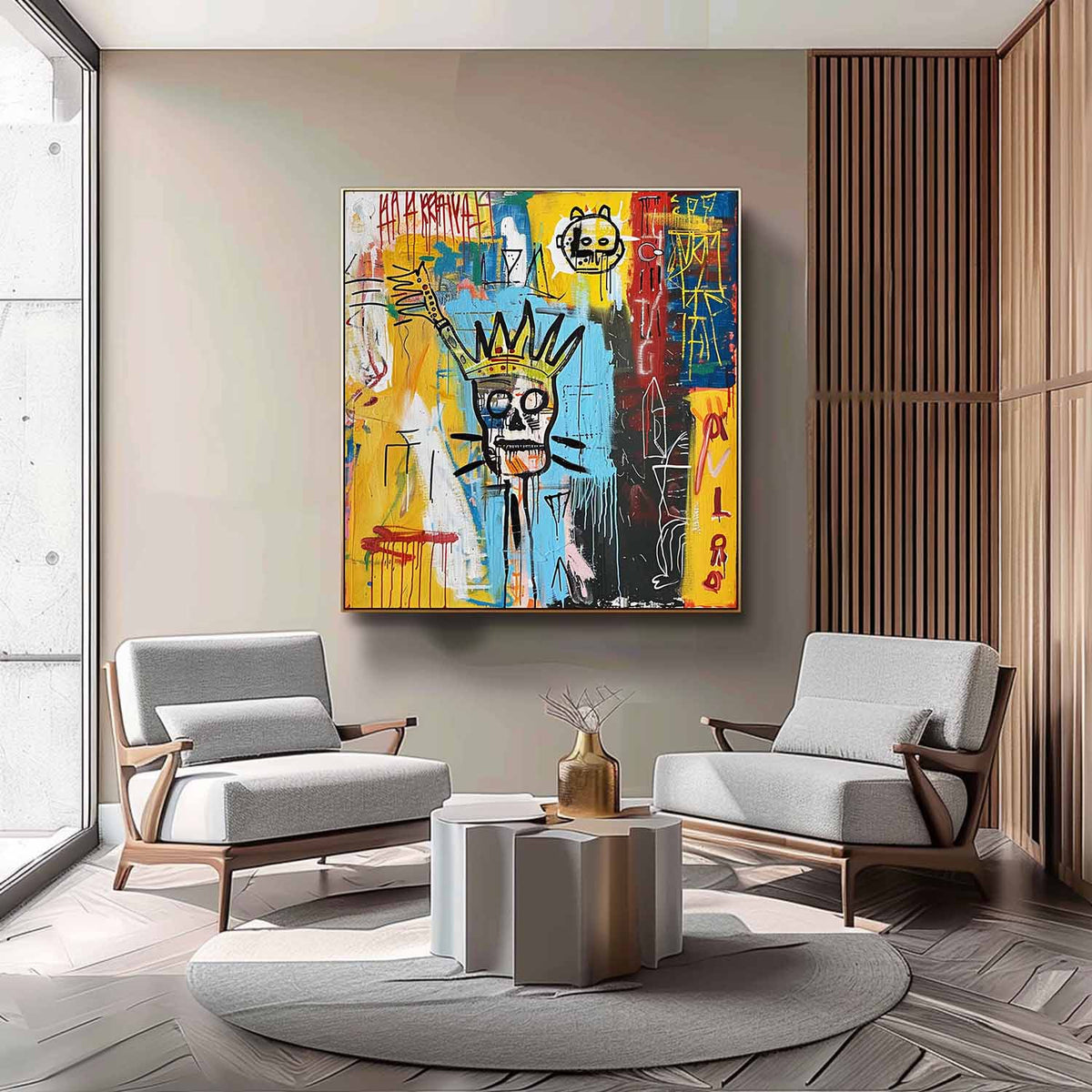 Skull Abstract Graffiti Art