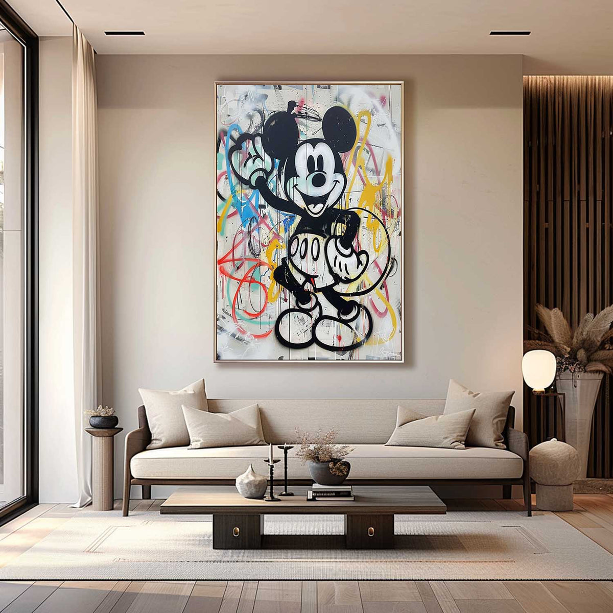 Wall Art Abstract Graffiti Whimsical Naive