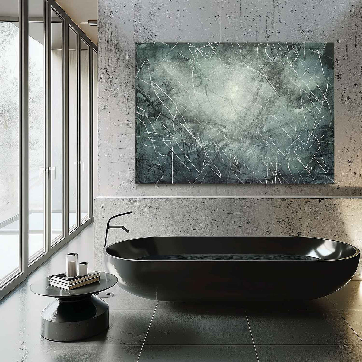 Wall Art Rectangle Abstract Graffiti Textured