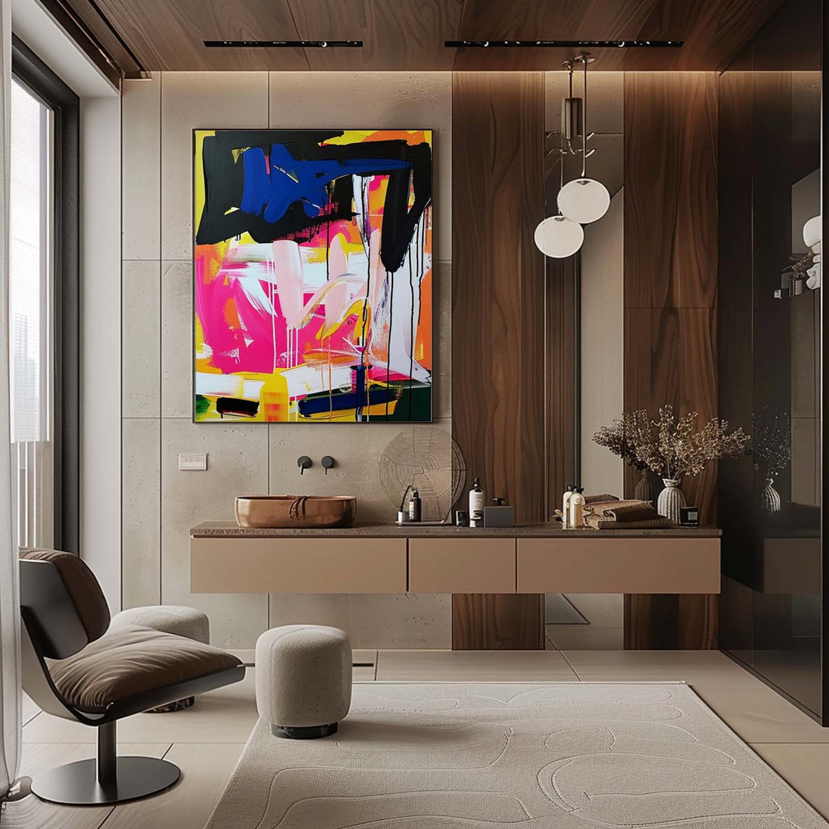 Zadie Colorful Painting Wall Art