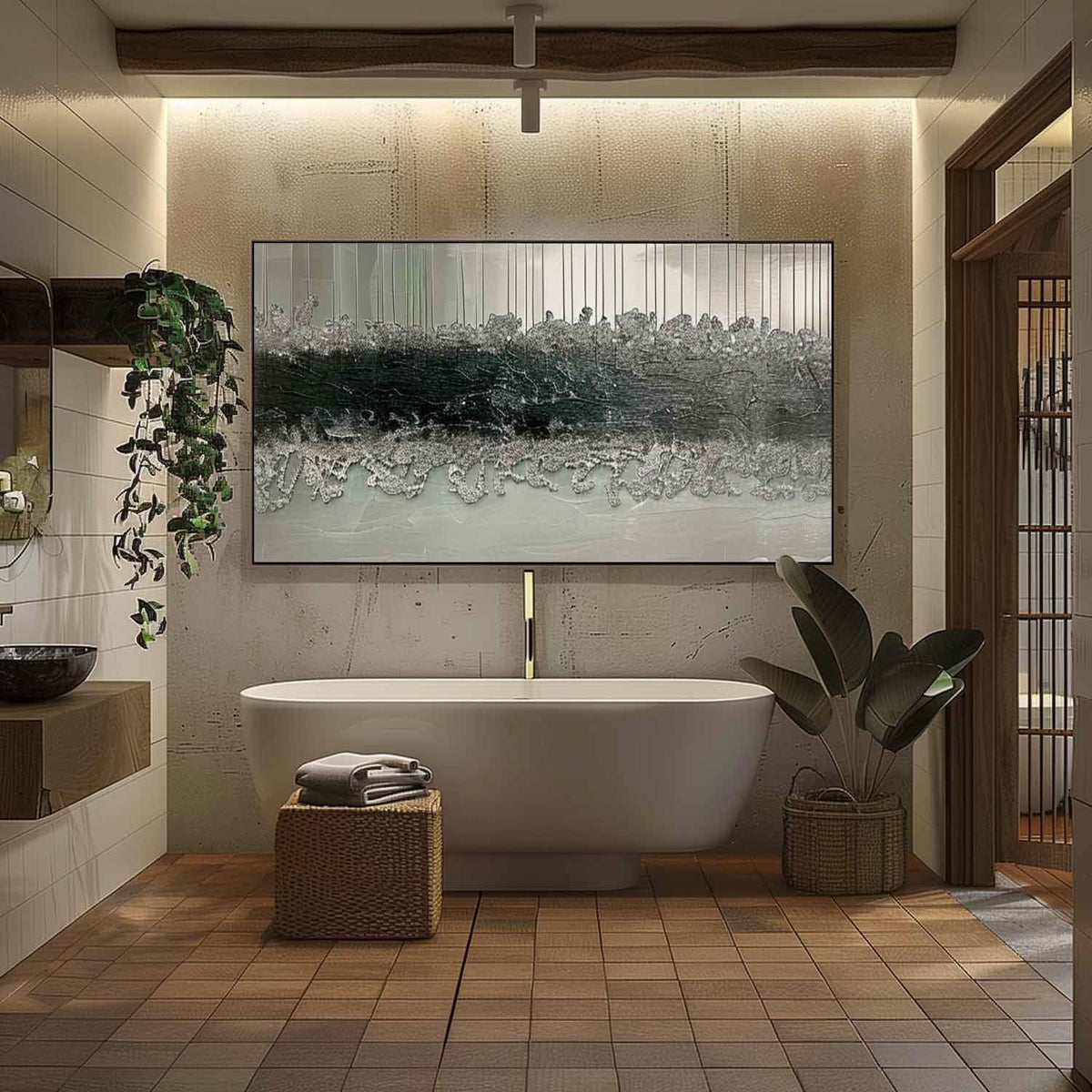 Wall Art Panoramic Abstract Textured Landscape