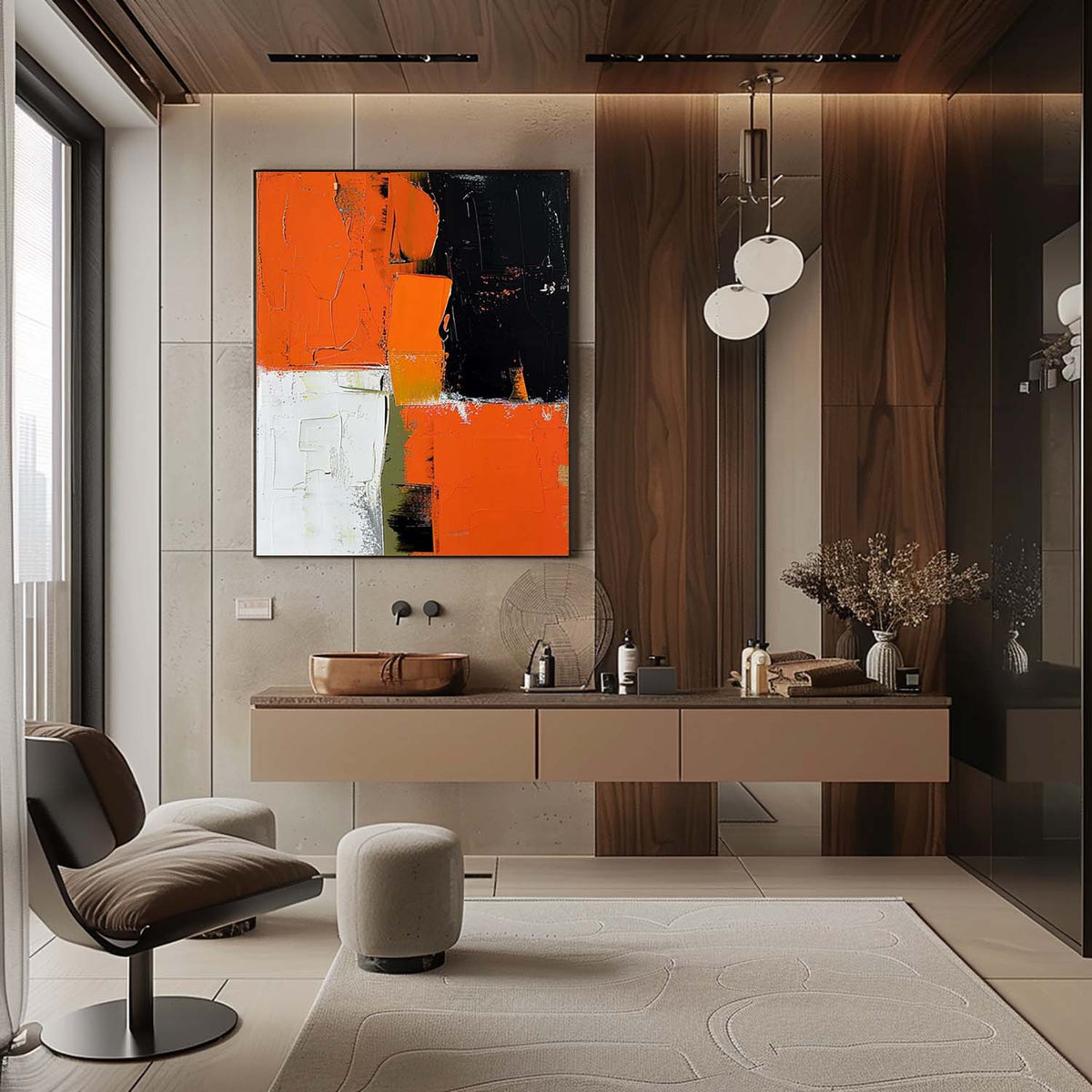 Wall Art Layer Modern Geometric Expressive Vibrant