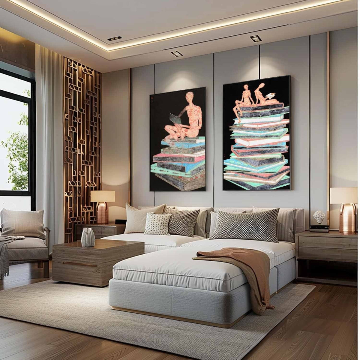 Wall Art Whimsical Textured Figure