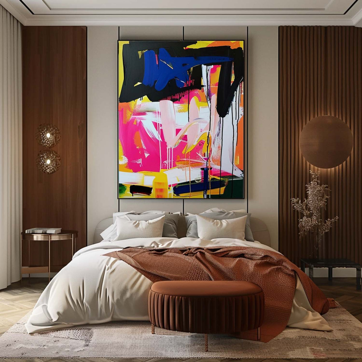 Zadie Colorful Painting Wall Art