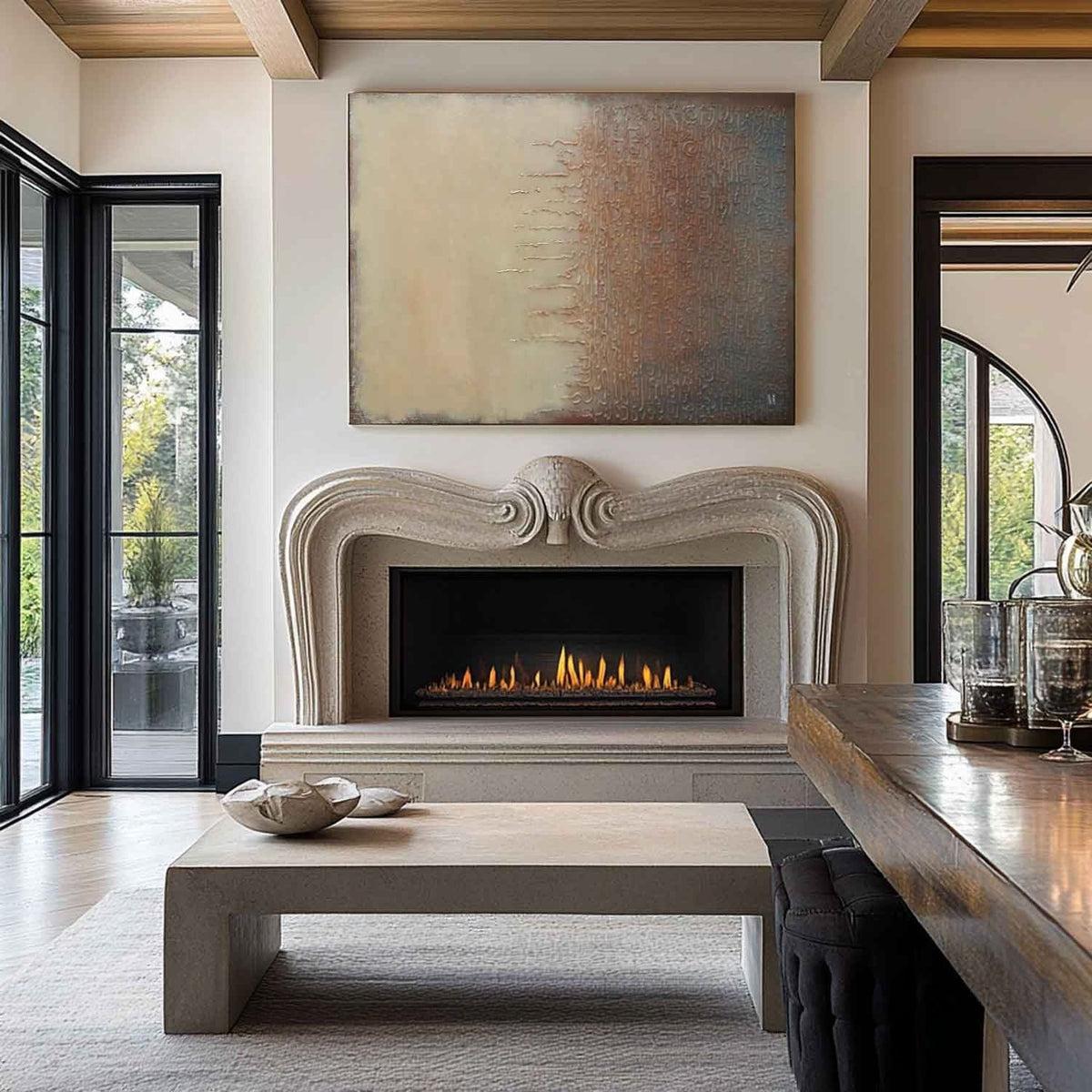 Wall Art Horizontal Texture Painting