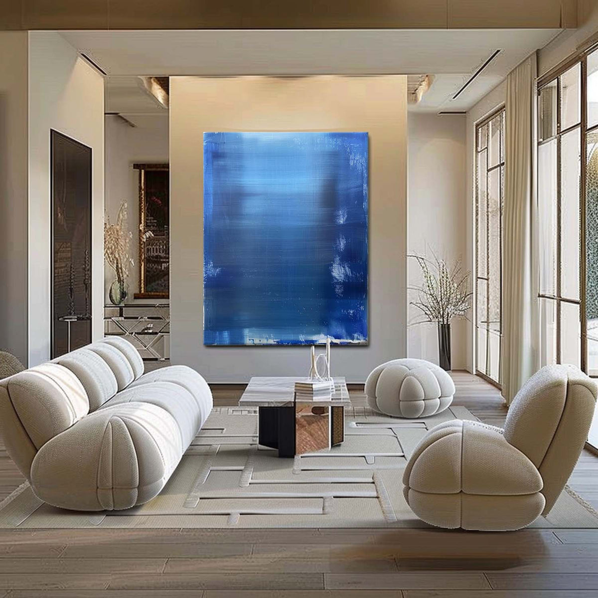 Wall Art Blue Transition Ethereal Abstract