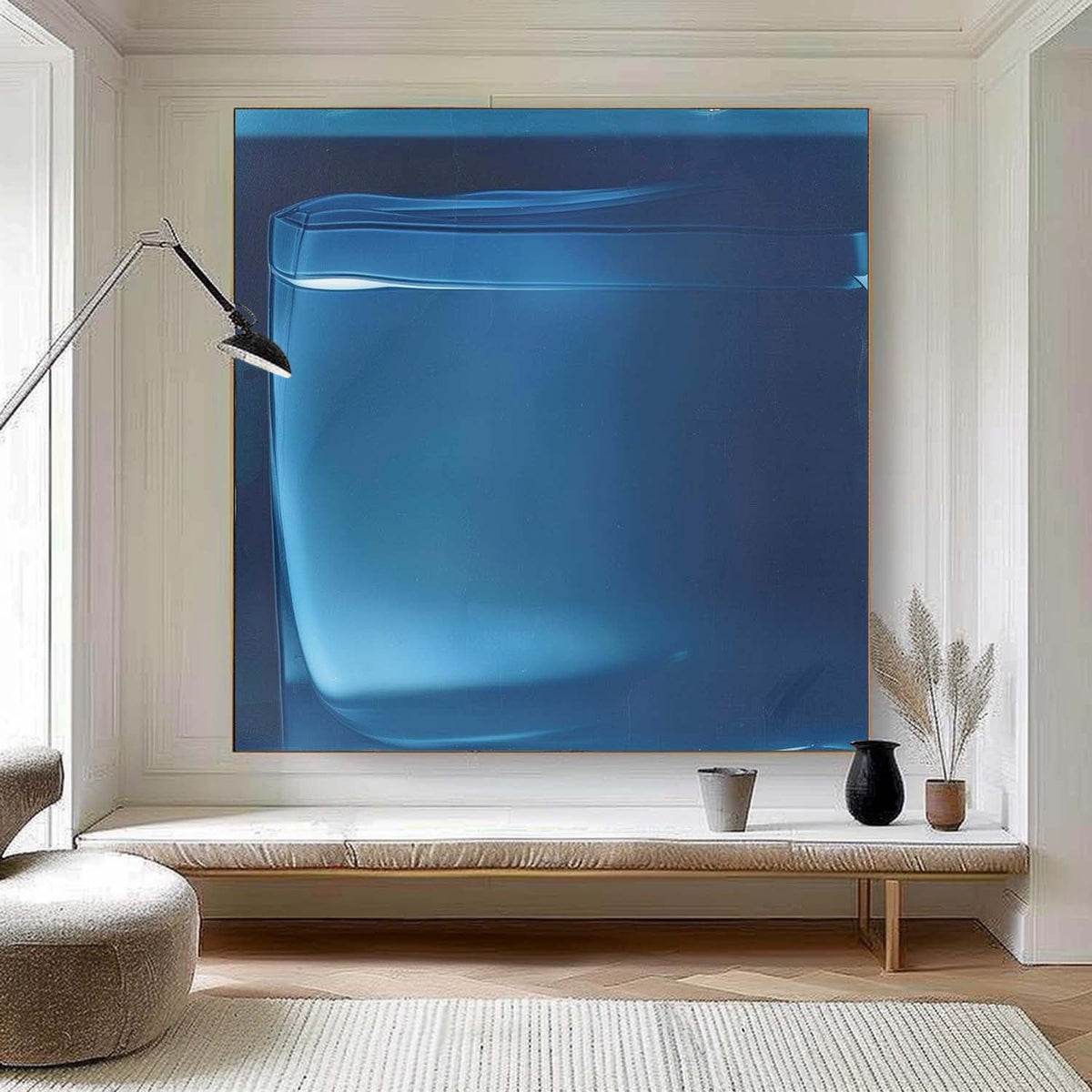 Wall Art Gradient Blue Atmospheric Ocean