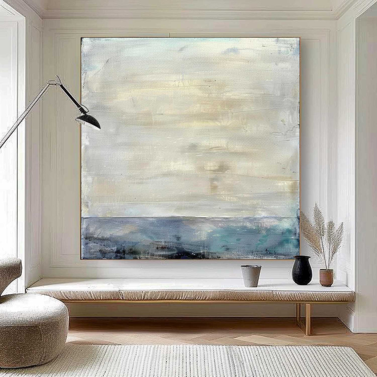Wall Art Wabi-Sabi Serene Seascape Impasto