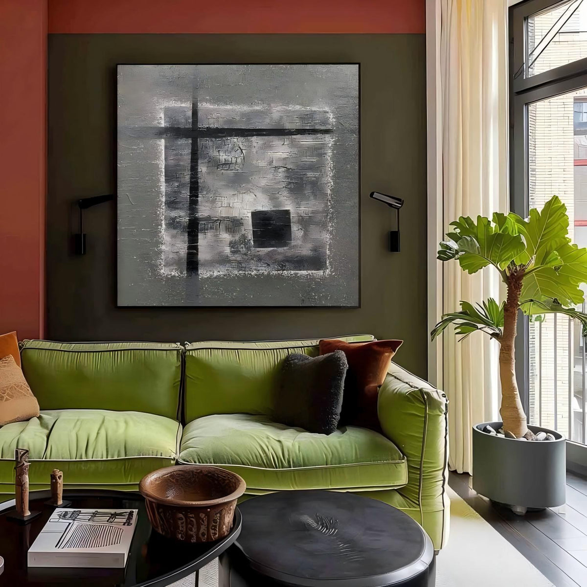 Wall Art Square Minimalist Geometric