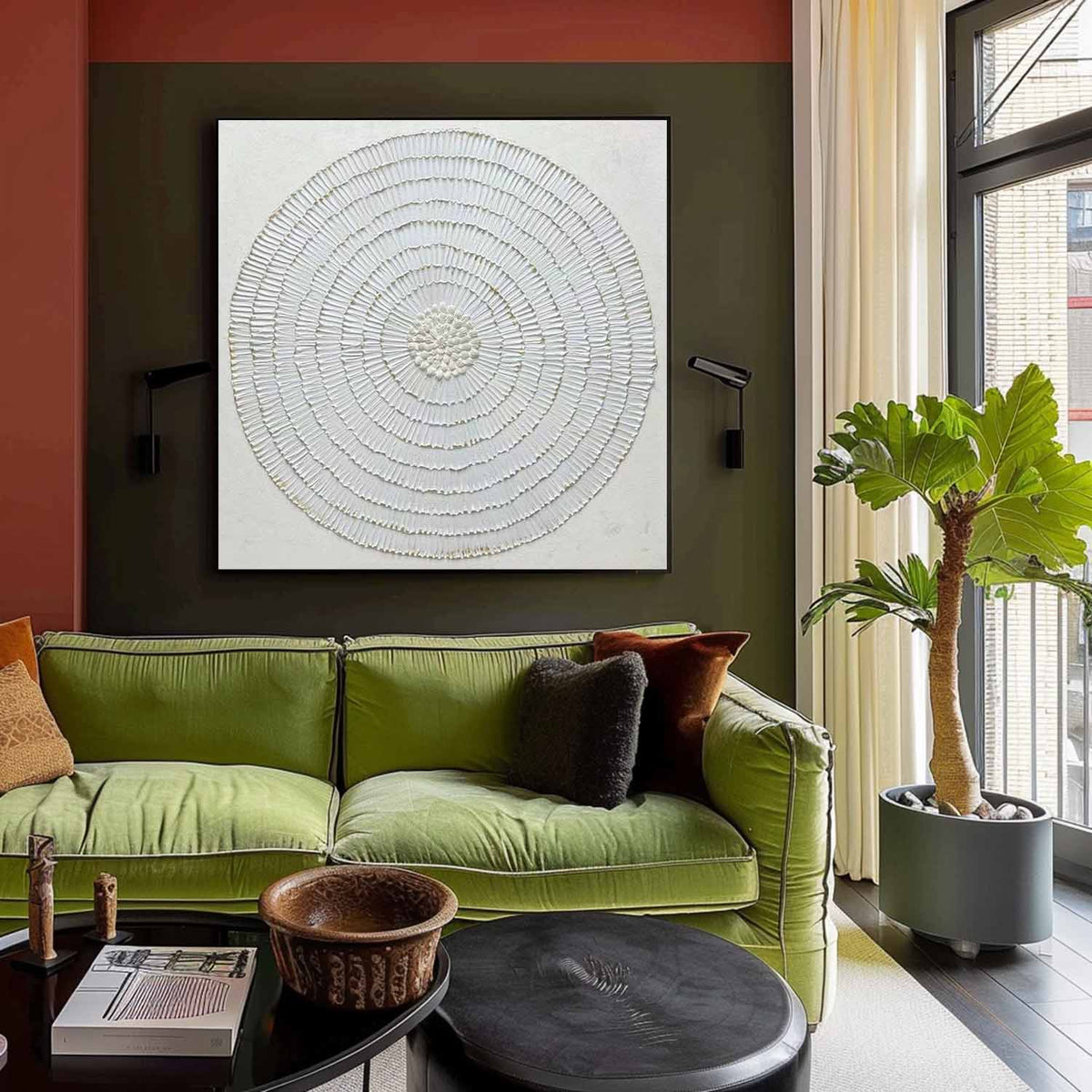 Wall Art Concentric Circle Central Geometric