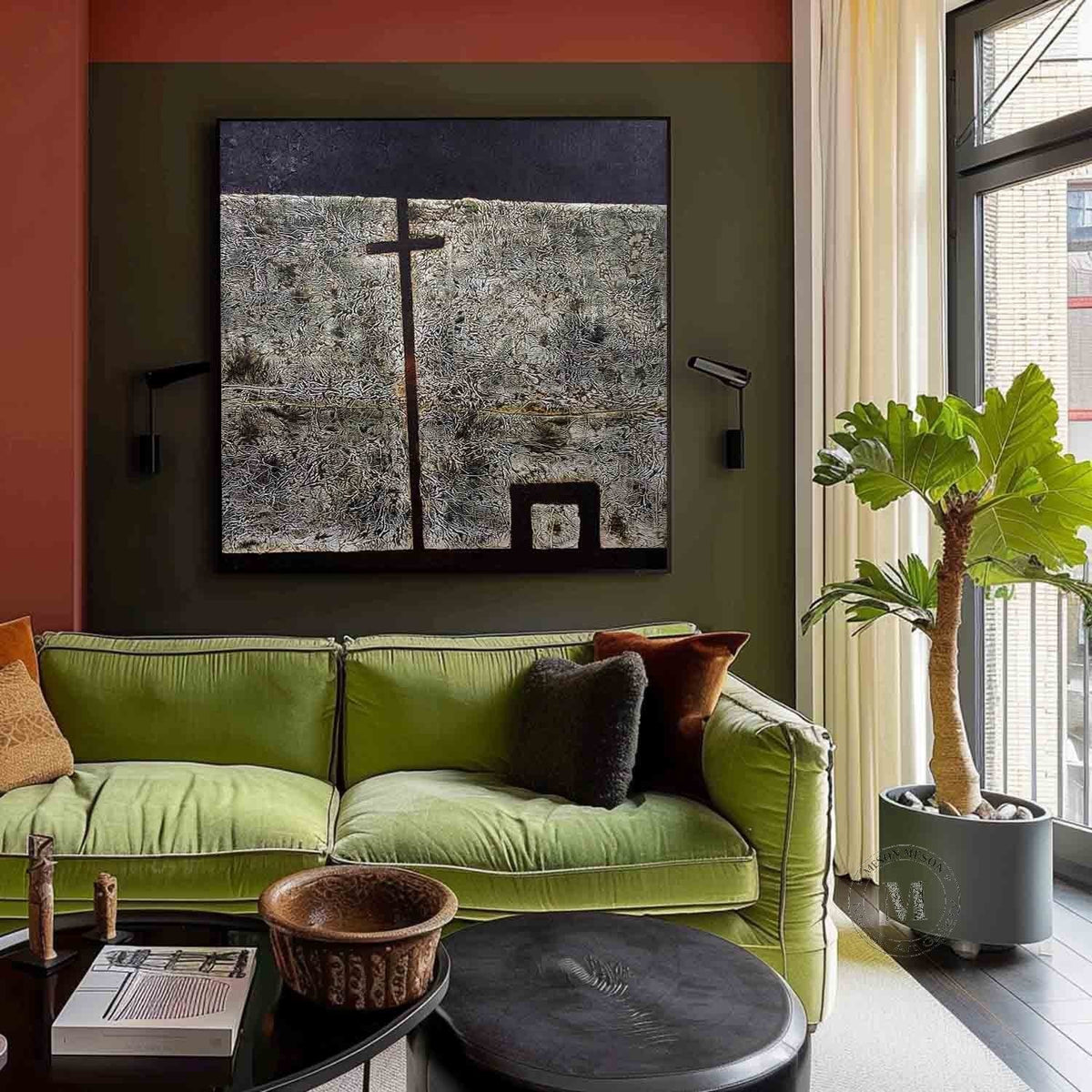 Wall Art Square Minimalist Geometric