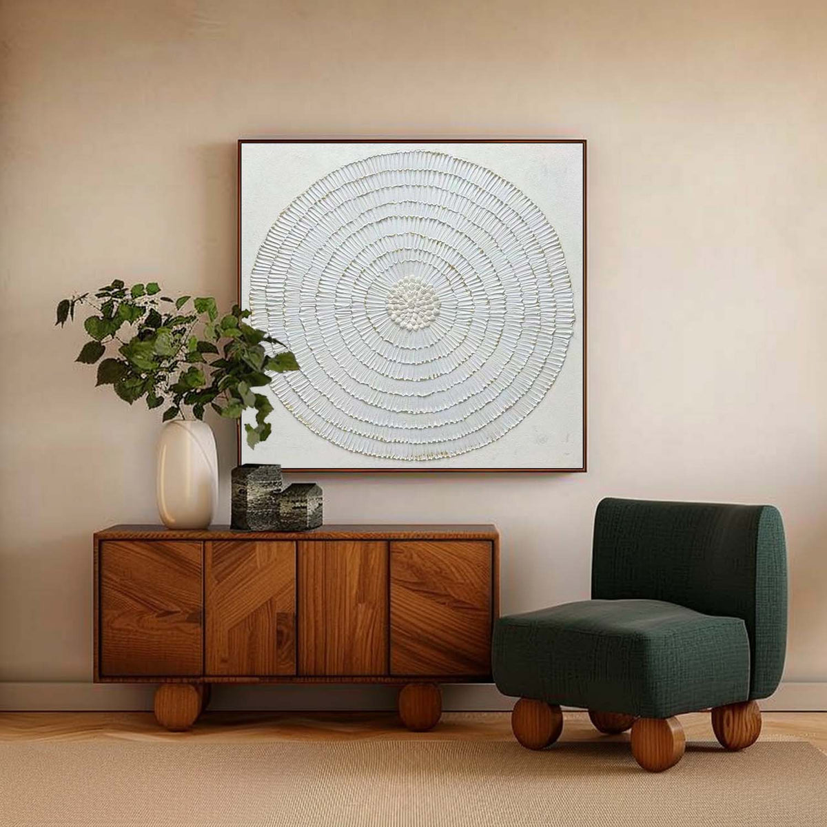 Wall Art Concentric Circle Central Geometric