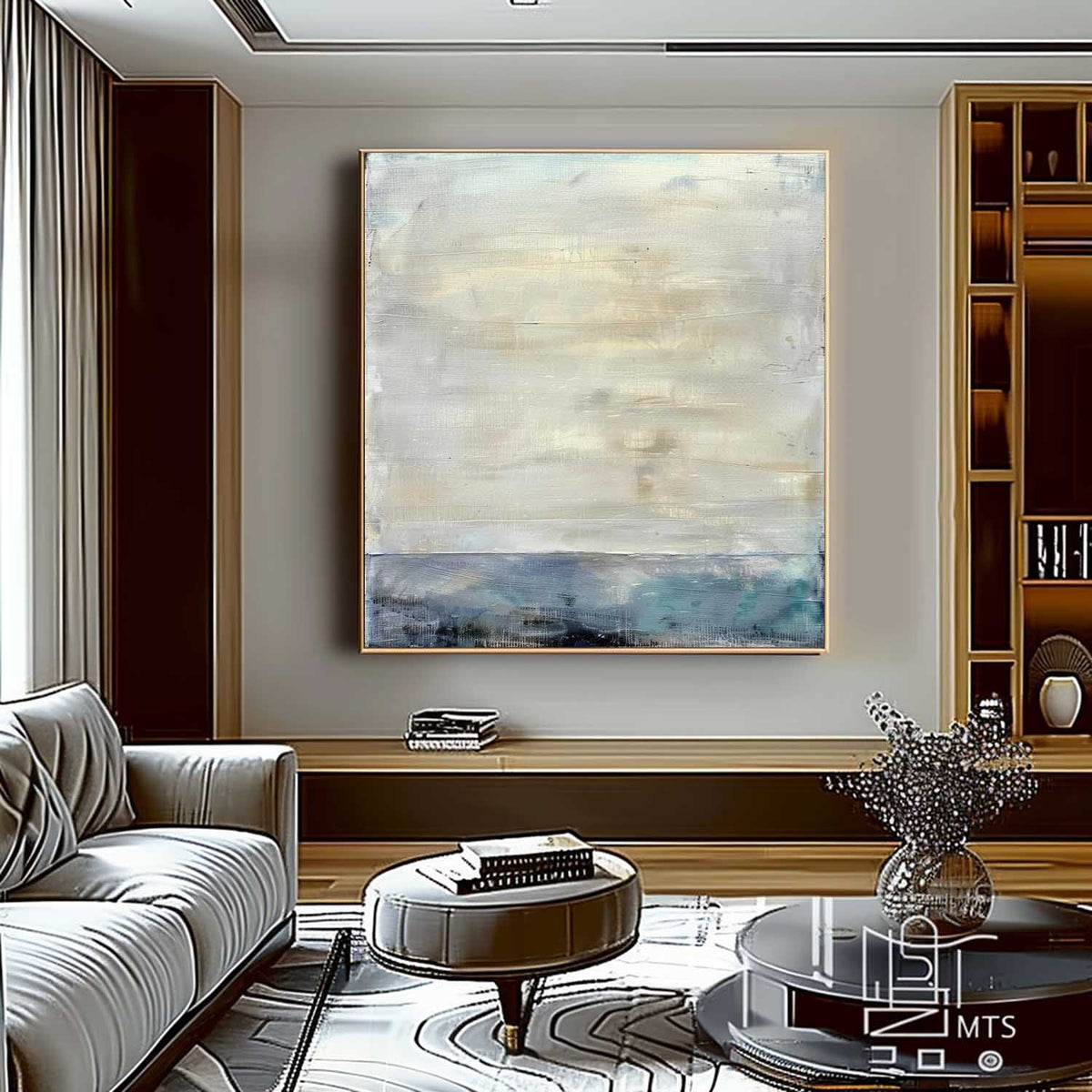 Wall Art Wabi-Sabi Serene Seascape Impasto