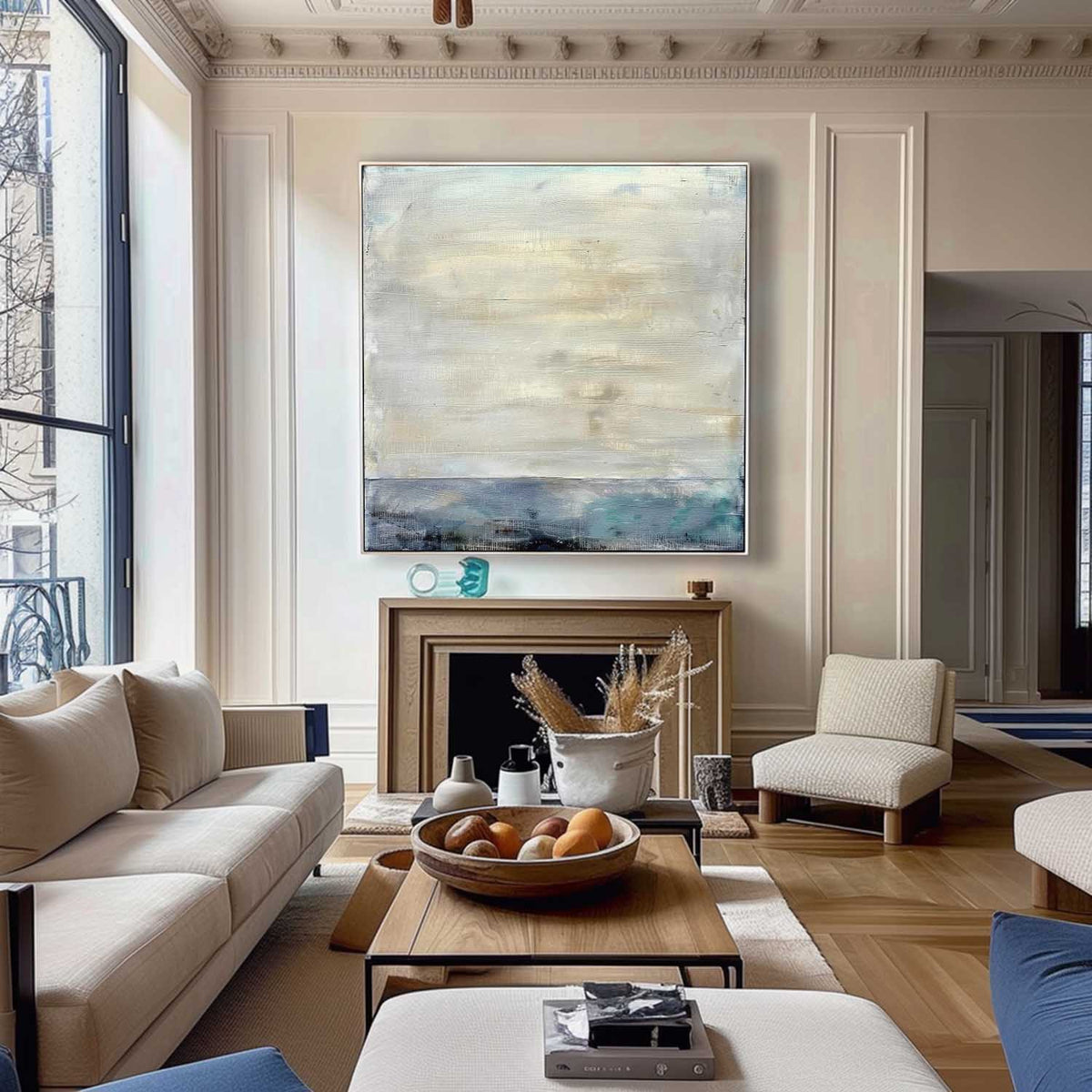 Wall Art Wabi-Sabi Serene Seascape Impasto