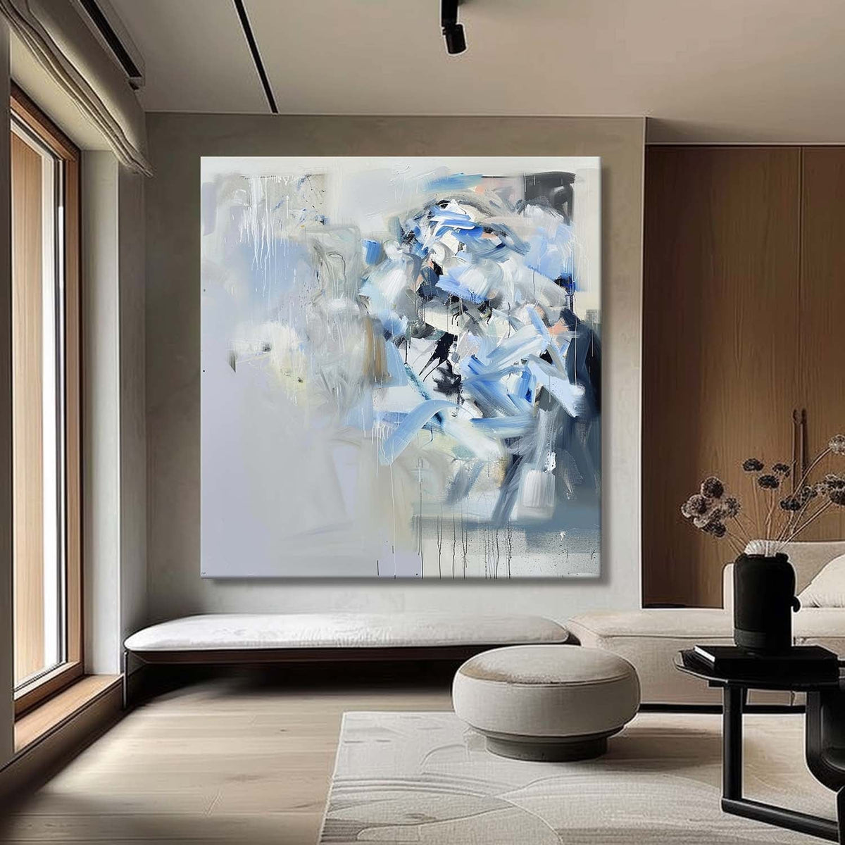 Wall Art Dynamic Colorful Blue