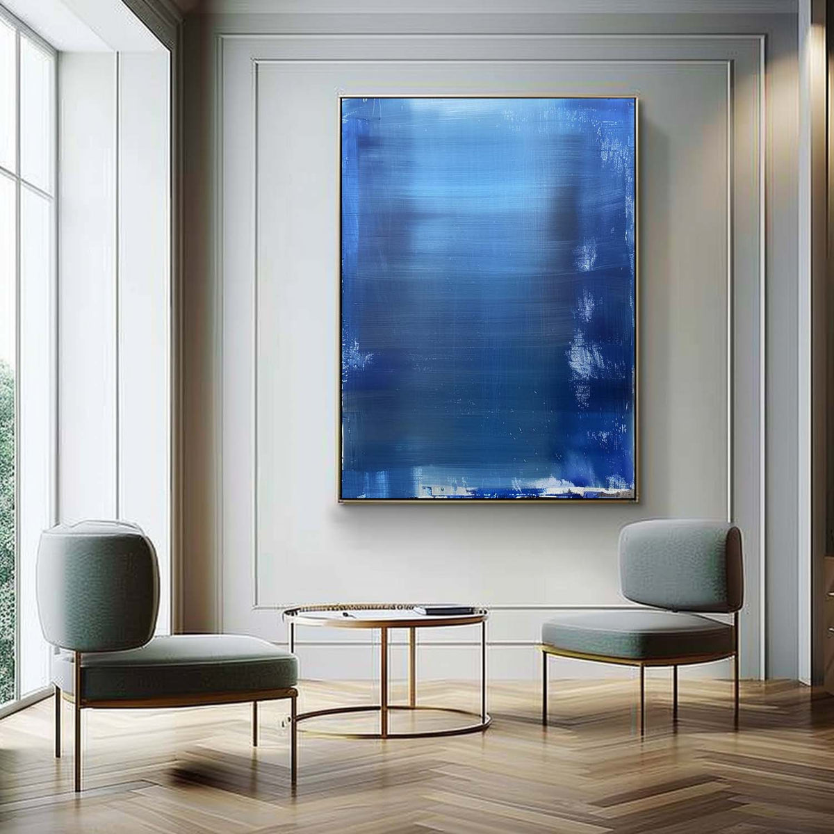 Wall Art Blue Transition Ethereal Abstract