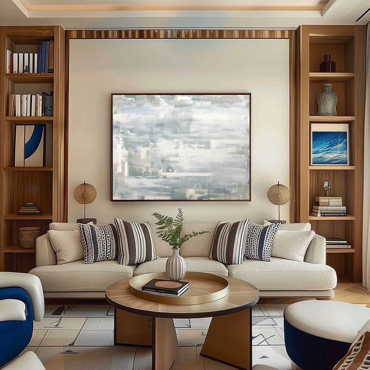 Wall Art Serene Colorful Textured Neutral
