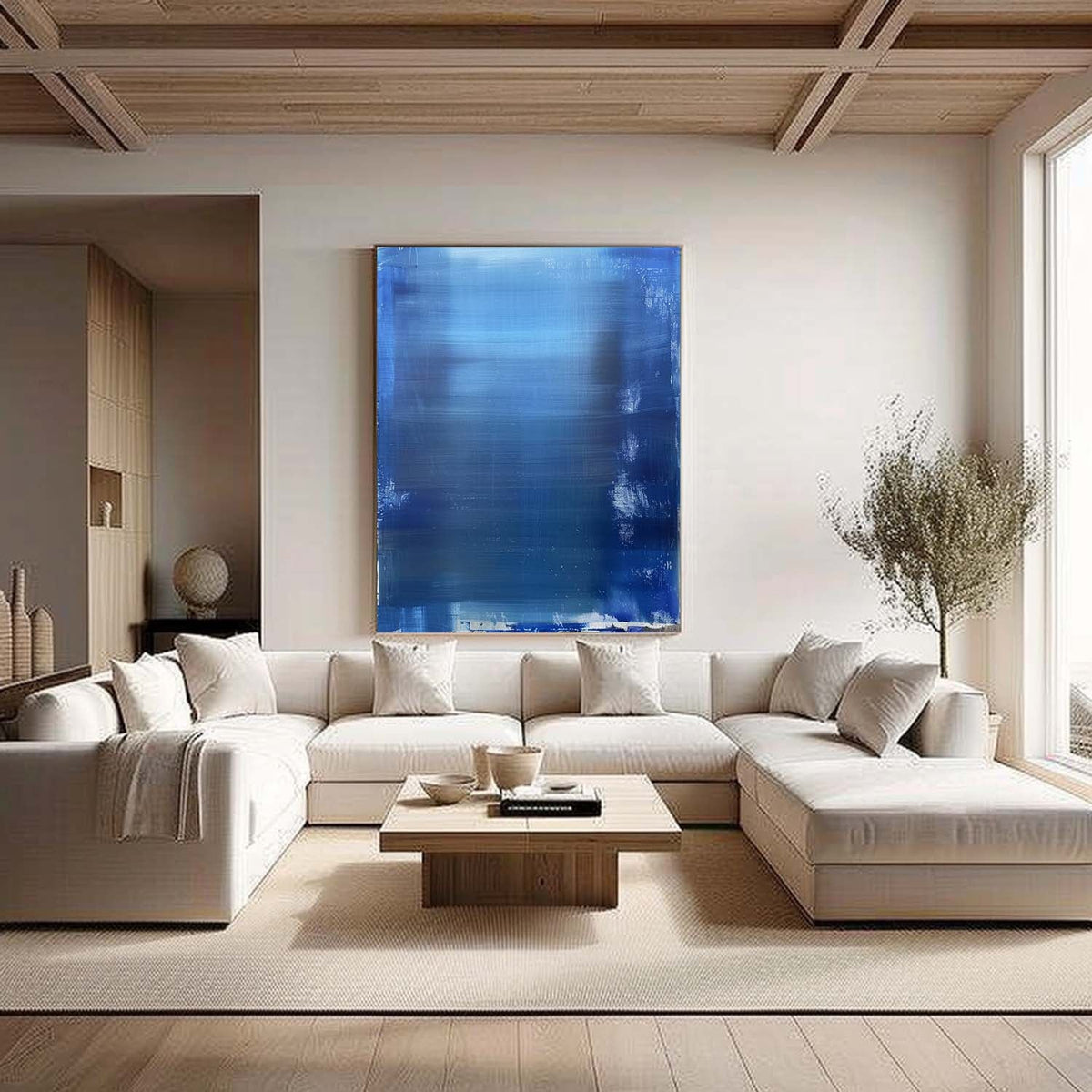 Wall Art Blue Transition Ethereal Abstract