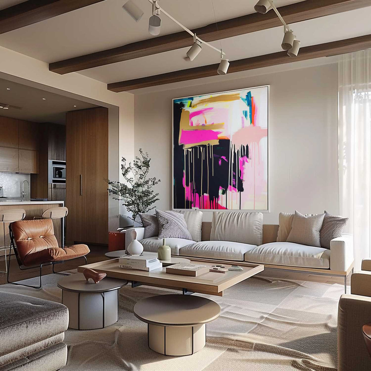 Wall Art Colorful Vibrant Dynamic Energetic