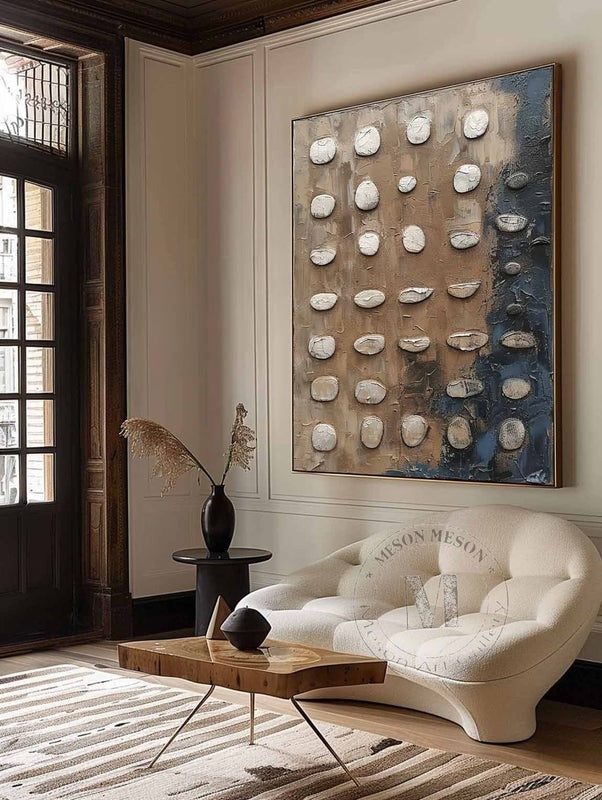 Wall Art Wabi-Sabi Wall Art Textured Abstract Minimalist