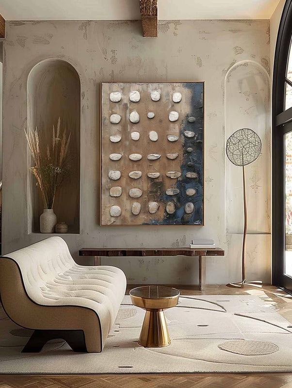 Wall Art Wabi-Sabi Wall Art Textured Abstract Minimalist