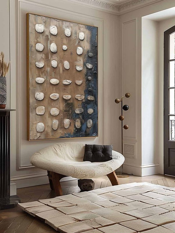 Wall Art Wabi-Sabi Wall Art Textured Abstract Minimalist