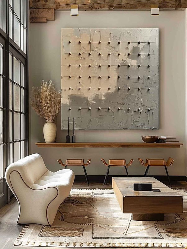 Wall Art Wabi-Sabi Relief Surface Minimalist
