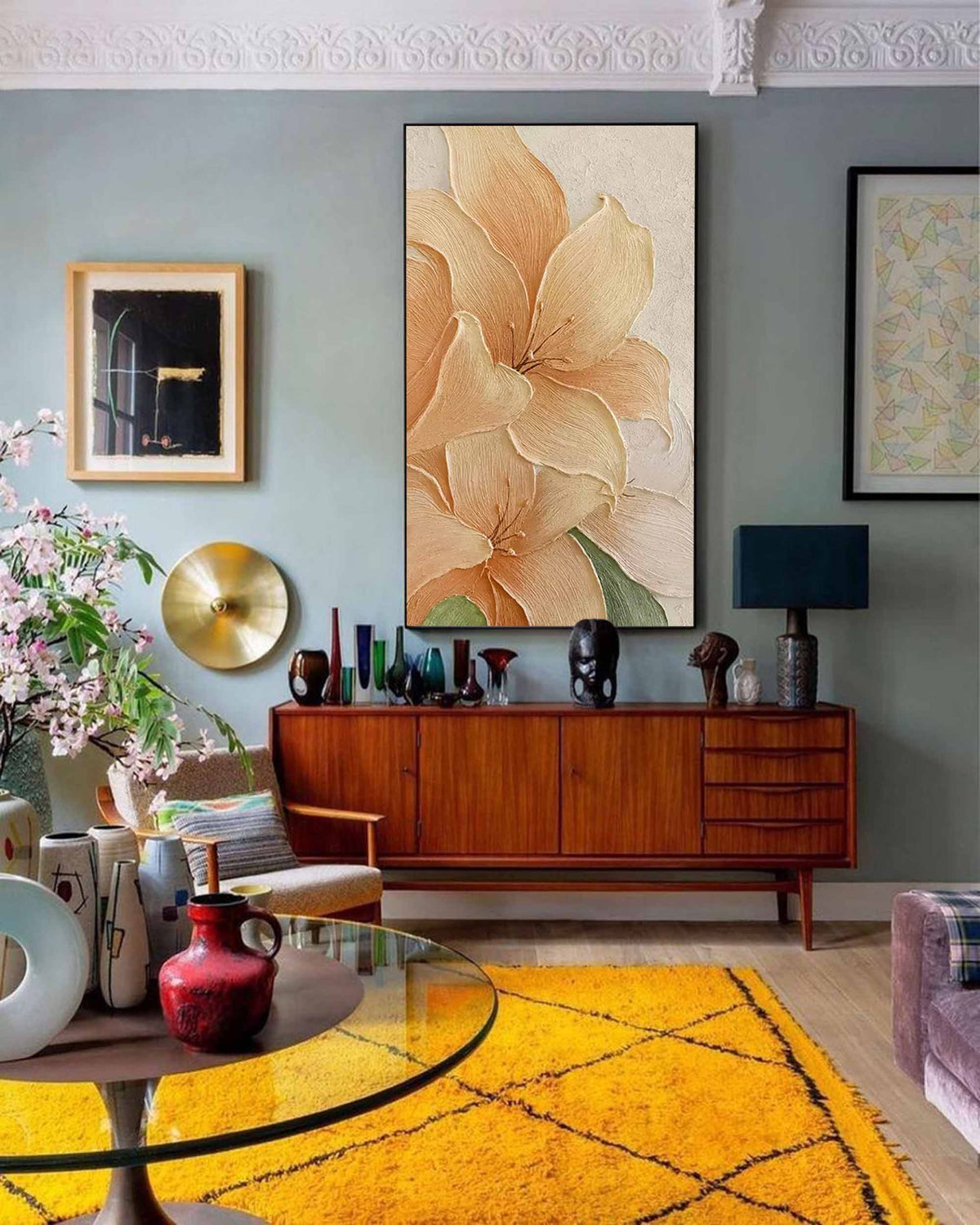 Wall Art Flower Serene Calm Elegant