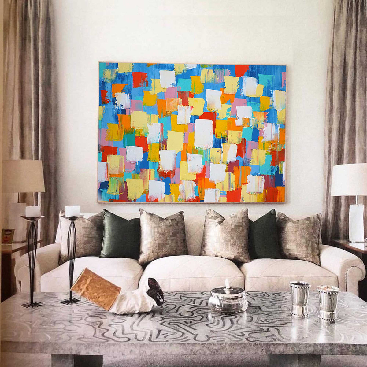 Wall Art Playful Energetic Artistic Abstract