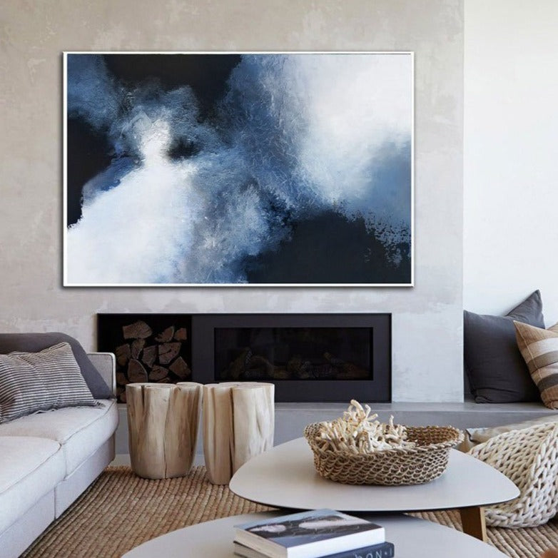 Abstract Cloudscape Painting Horizontal Modern