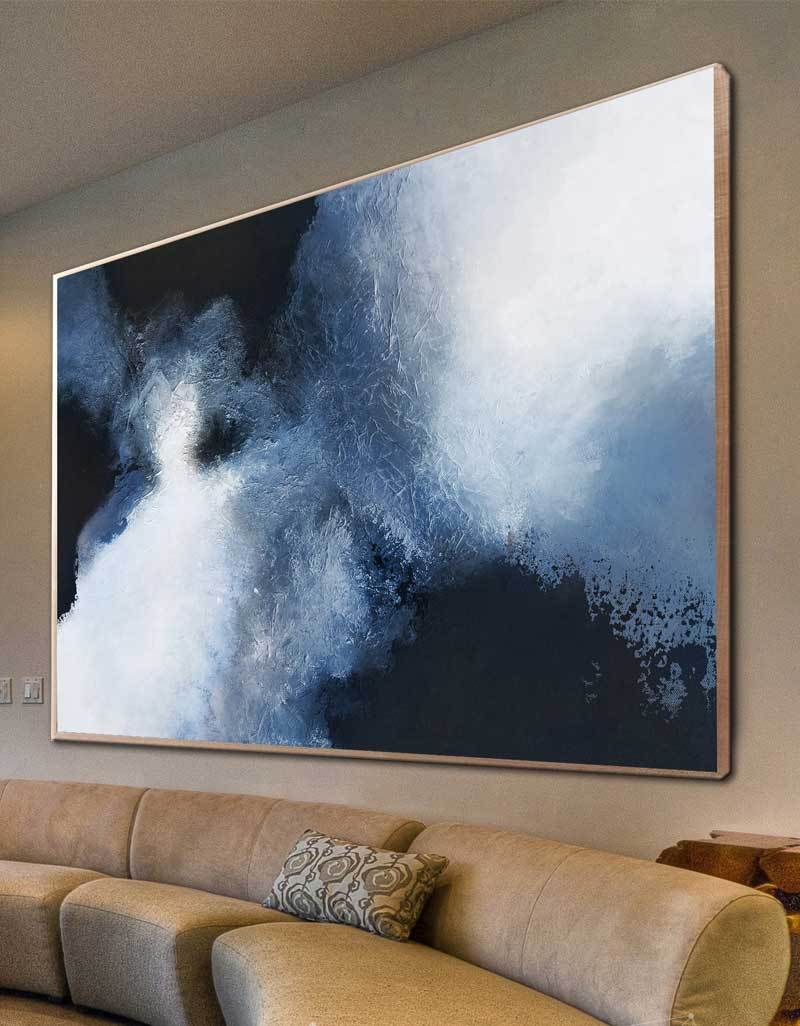 Abstract Cloudscape Painting Horizontal Modern