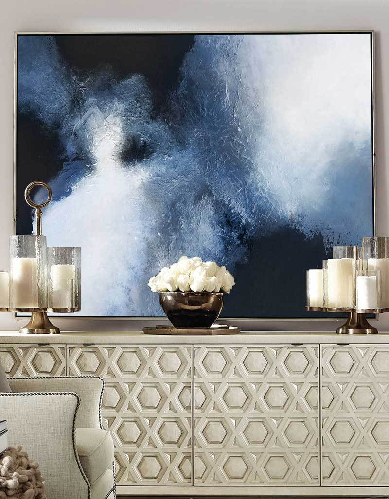 Abstract Cloudscape Painting Horizontal Modern