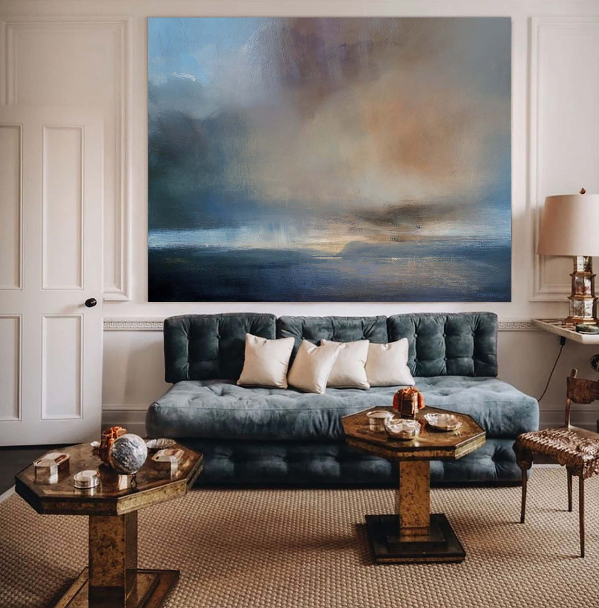 Atmospheric Seascape Oil Painting