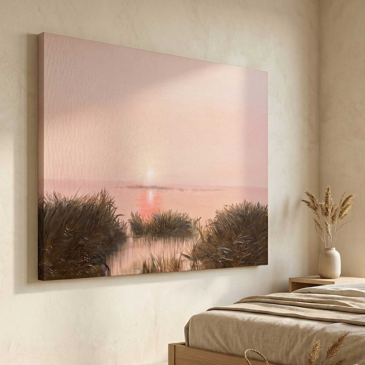 Wall Art Horizontal Abstract Wetland Sunrise