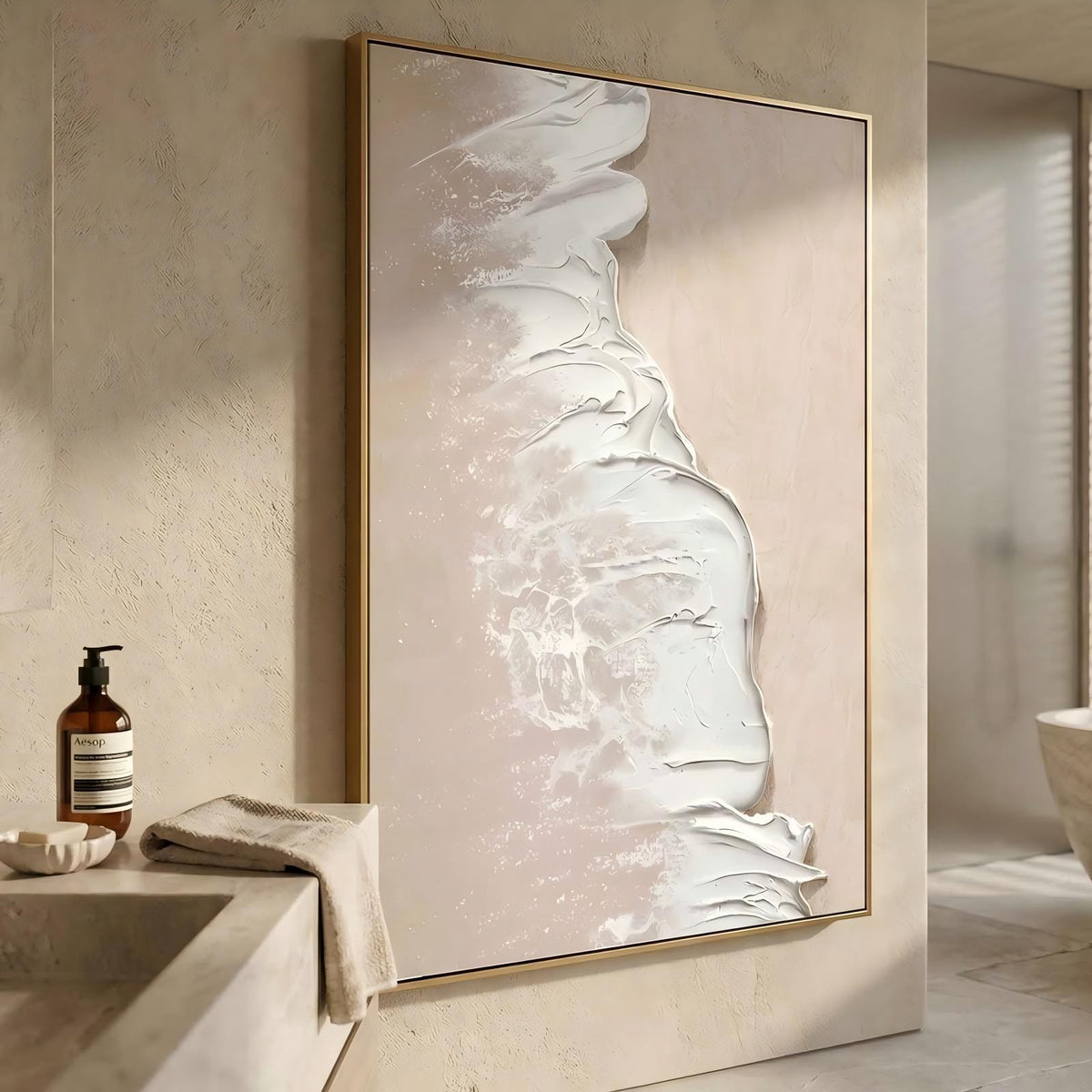 Wall Art Plaster Impressionist Tropical Beach