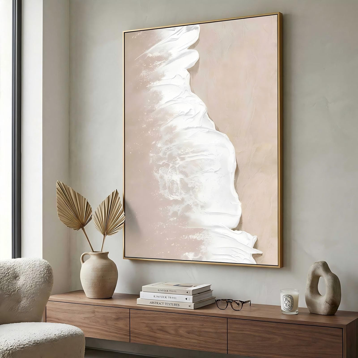 Wall Art Plaster Impressionist Tropical Beach