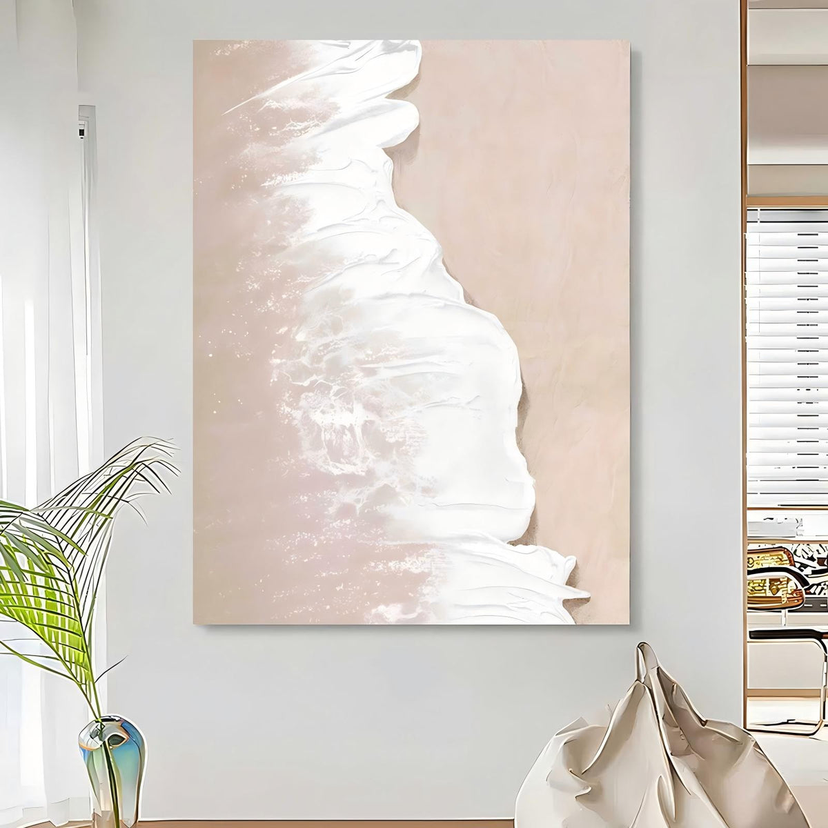 Wall Art Plaster Impressionist Tropical Beach