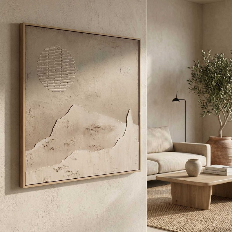 Wall Art Abstract Mountain Painting