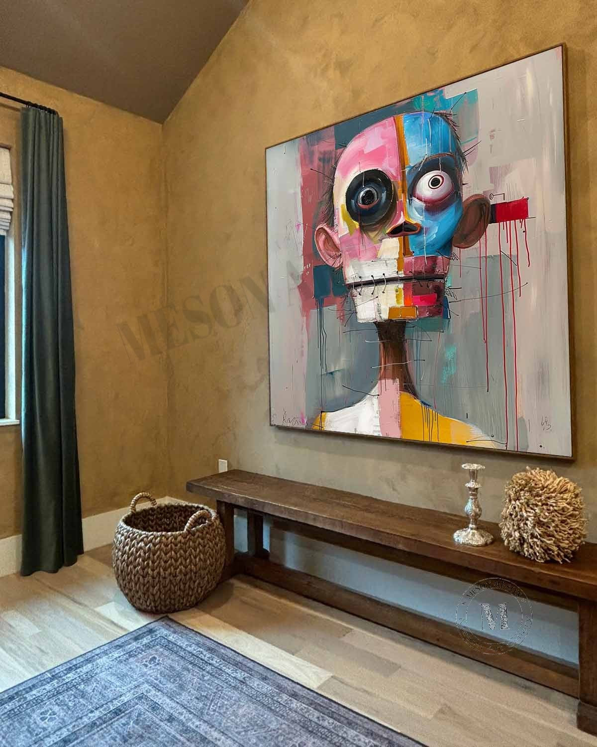 Wall Art Square Expressionist Portrait