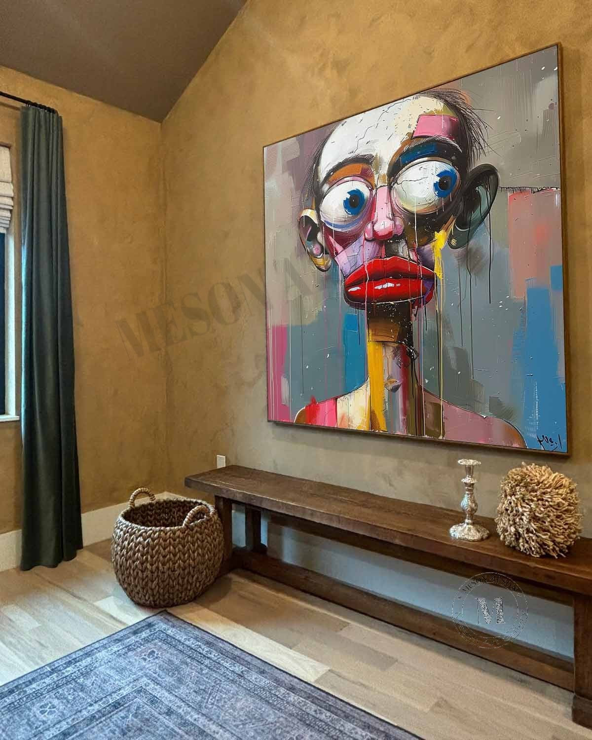 Wall Art Square Abstract Expressionist
